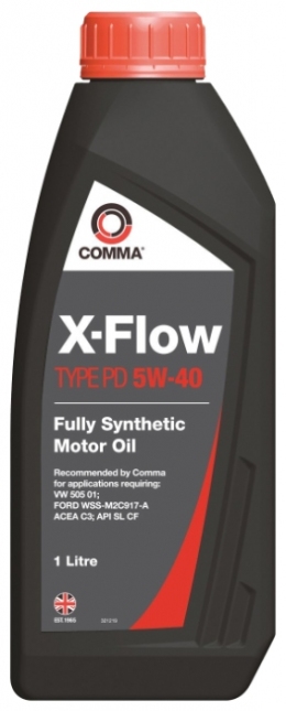 Масло моторное синтетическое - COMMA X-FLOW TYPE PD 5W40, 1л